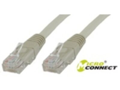 MicroConnect Value Pack - Nettverkskabel - RJ-45 (hann) til RJ-45 (hann) - 1 m - UTP - CAT 5e - flertrådet - grå (en pakke 10)