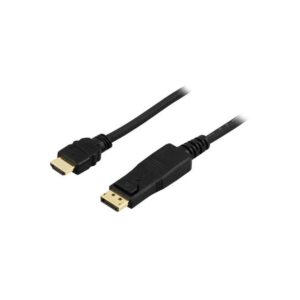 LinkIT - Videokabel - DisplayPort / HDMI - HDMI (hann) til DisplayPort (hann) - 2 m