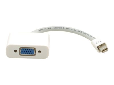 Kramer ADC-MDP/GF - Video adapter - Mini DisplayPort (hann) - HD-15 (hunn) - 15 cm